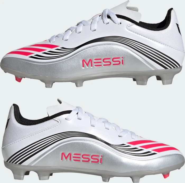 adidas F50 Messi League FG/MG cloud white/lucid red/silver metallic (Junior)