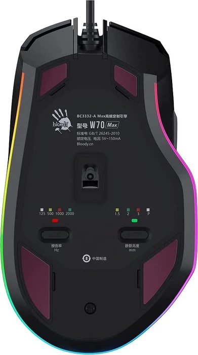 A4Tech Bloody W70 MAX Gaming Mouse schwarz, USB