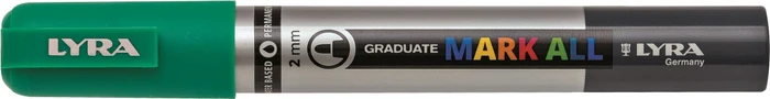 Lyra Graduate Mark All Permanentmarker 2mm smaragdgrün, Blister