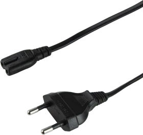 LogiLink Euro-Netzkabel, Eurostecker auf C7 Stecker, schwarz, 1.8m