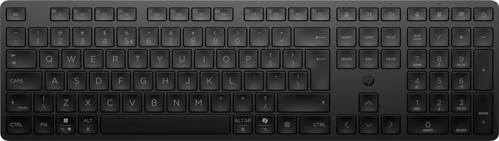 HP 495K Dual-Mode Wireless Keyboard, schwarz, USB/Bluetooth, DE