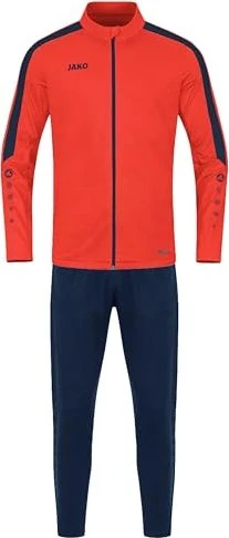 Jako Polyester Power Trainingsanzug flame/marine