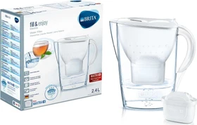 Brita Marella Tischwasserfilter inkl. Kartusche Maxtra Plus weiß