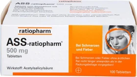 ASS-ratiopharm 500mg Tabletten, 100 Stück