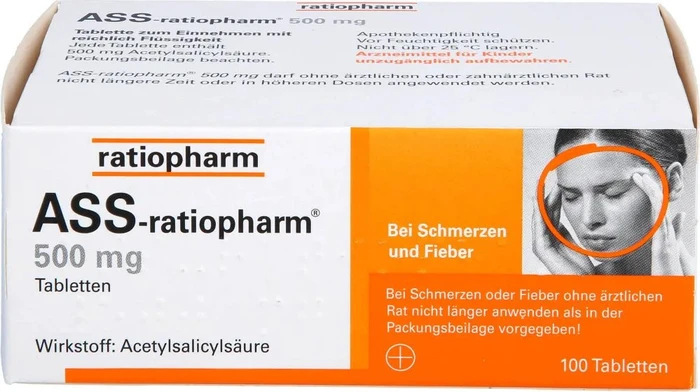 ASS-ratiopharm 500mg Tabletten, 100 Stück