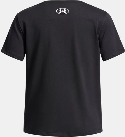 Under Armour Big Logo Funktionsshirt kurzarm schwarz/weiß (Junior)
