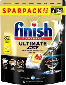 Finish Powerball Ultimate Plus Citrus Geschirrspültabs, 82 Stück