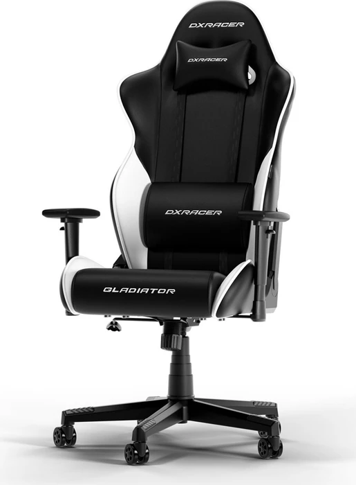 DXRacer Gladiator L Series Gamingstuhl, schwarz/weiß