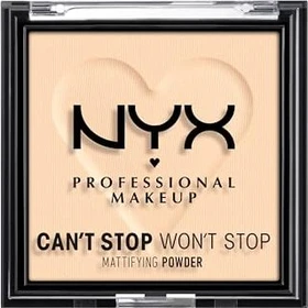 NYX Can't Stop Won't Stop Mattifying Powder Fair 01, 6g