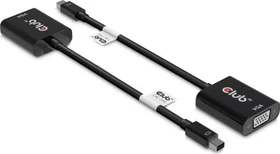 Club 3D Mini DisplayPort 1.1a [Stecker] auf VGA [Buchse] Adapterkabel, 22cm (CAC-2113)