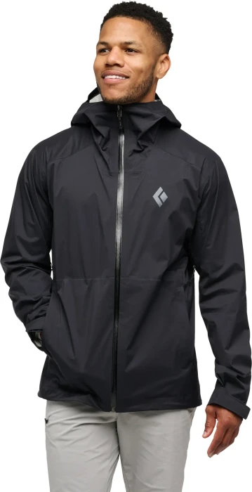 Black Diamond FineLine Stretch Rain Shell Funktionsjacke schwarz (Herren)