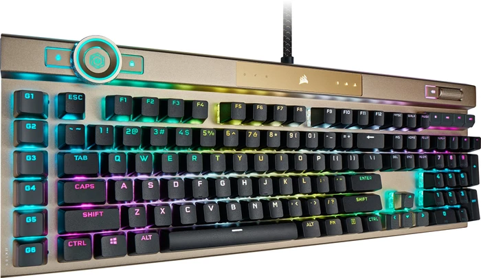 Corsair Gaming K100 RGB Midnight Gold, Corsair OPX, USB, US