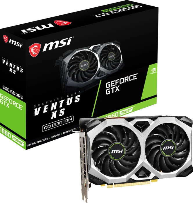 MSI GeForce GTX 1660 SUPER Ventus XS OC, 6GB GDDR6, HDMI, 3x DP
