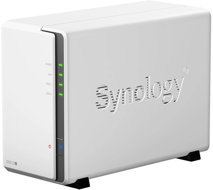 Synology DiskStation DS213j, 512MB RAM, 1x RJ-45 1000Base-T, 2x USB-A 2.0