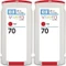HP Tinte 70 rot, 2er-Pack Vorschaubild