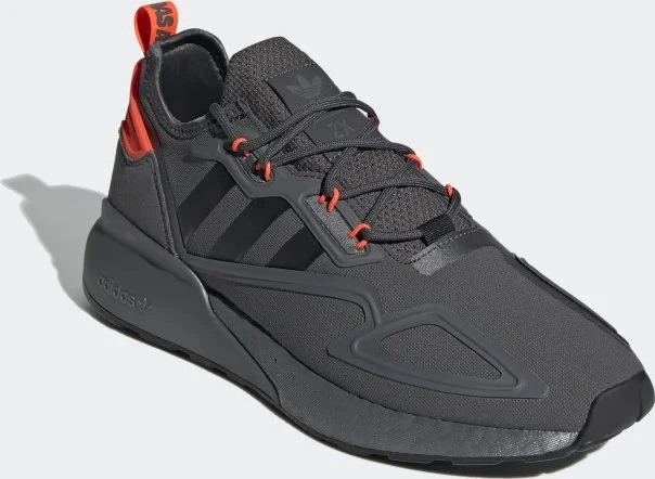 adidas ZX 2K Boost grey six/core black/solar red (Herren)