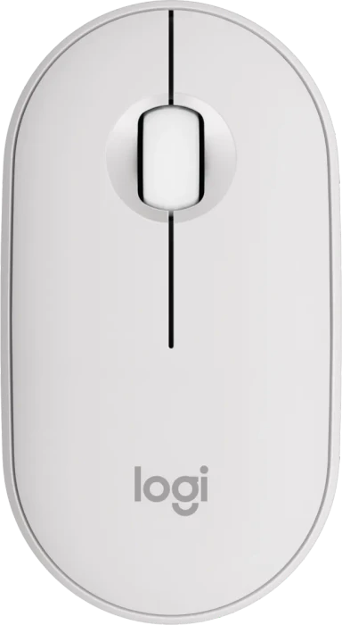 Logitech M350s Pebble Mouse 2 weiß, Logi Bolt, USB/Bluetooth
