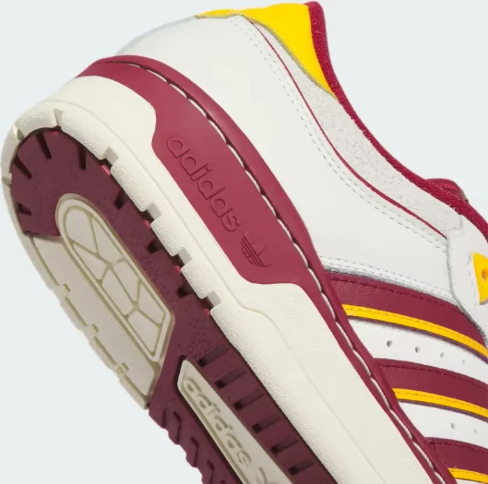 adidas Rivalry Low 86 cloud white/team coll burgundy 2/crew yellow