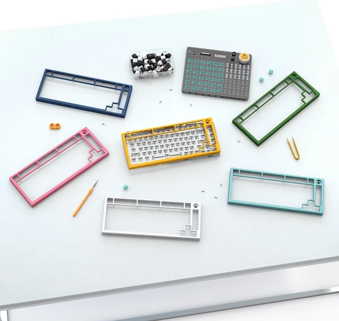 Glorious GMMK Pro, Top Frame, Metall (Aluminium, CNC-gefräst), grün