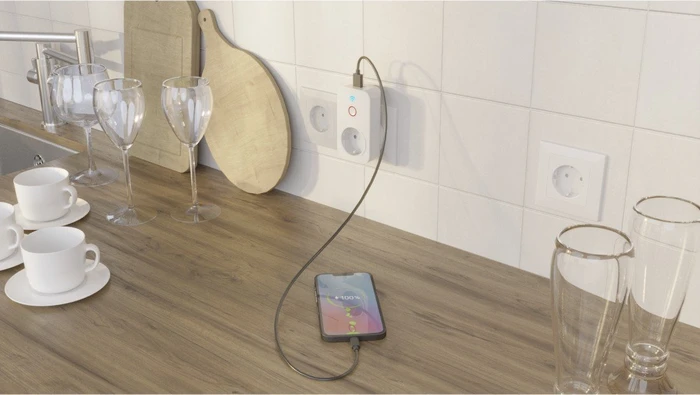 Hama WiFi-Steckdose weiß, 2x USB-A, 2300W, Smart-Steckdose