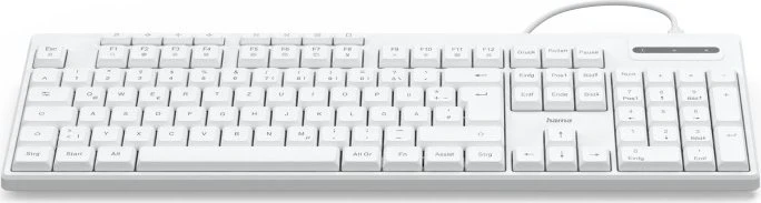 Hama CK-200 USB-Tastatur, weiß, USB, DE