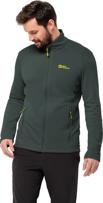 Jack Wolfskin Kolbenberg FZ Jacke black olive/firefly (Herren)