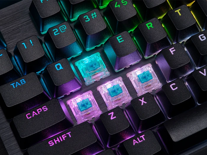 Corsair Gaming K70 RGB PRO, MX SPEED RGB Silver, USB, DE