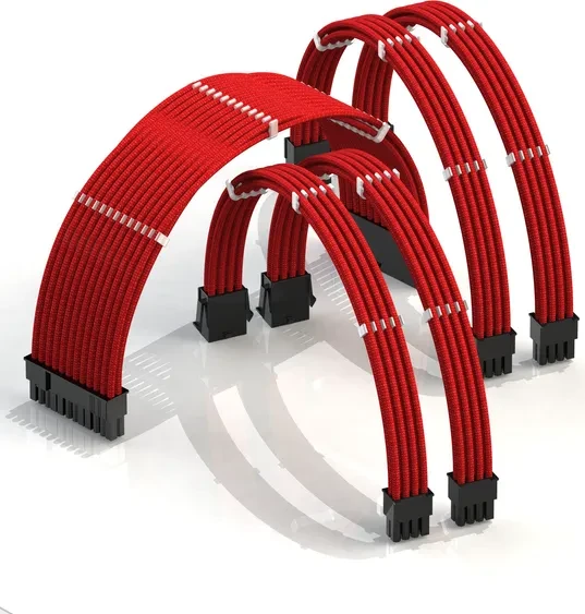 LinkUP PSU Cable Extension Kit, Rot