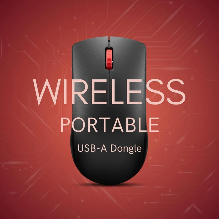 Lenovo 150 Wireless Mouse, schwarz, USB