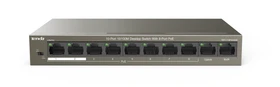 Tenda TEF1100 Desktop Switch, 10x RJ-45, 58W PoE+ (TEF1110P-8-63W)