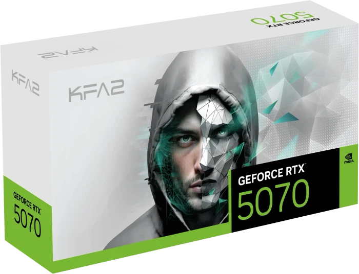 KFA2 GeForce RTX 5070 1-Click OC White, 12GB GDDR7, HDMI, 3x DP