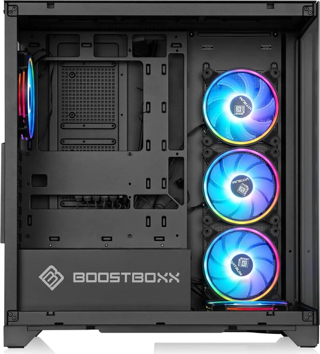 CSL-Computer Vitrum Pro, schwarz, Glasfenster