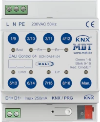 MDT DALI Control 64 Gateway, 4TE REG, 1 DALI Ausgang (SCN-DA641.04)