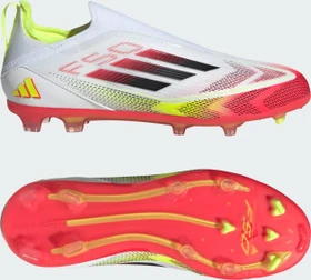 adidas F50 Elite Laceless FG cloud white/core black/solar yellow (Junior)
