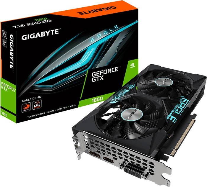 GIGABYTE GeForce GTX 1650 D6 Eagle OC 4G, 4GB GDDR6, DVI, HDMI, DP