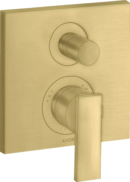 Hansgrohe Axor Citterio Einhebel-Wannenmischer mit integrierter Sicherungskombination brushed brass