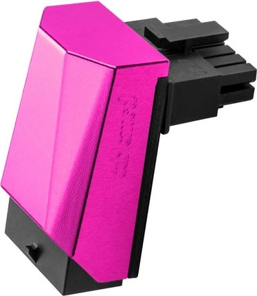 CableMod 12VHPWR Winkeladapter 90 Grad, Variante A, Sense-Pins an der Unterseite, rosa