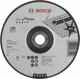 Bosch Professional A30VBF Best for Inox Trennscheibe, 180x2.5x22.23mm, 1 Stück