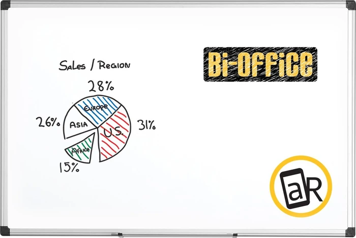 Bi-Office Maya Whiteboard lackiert