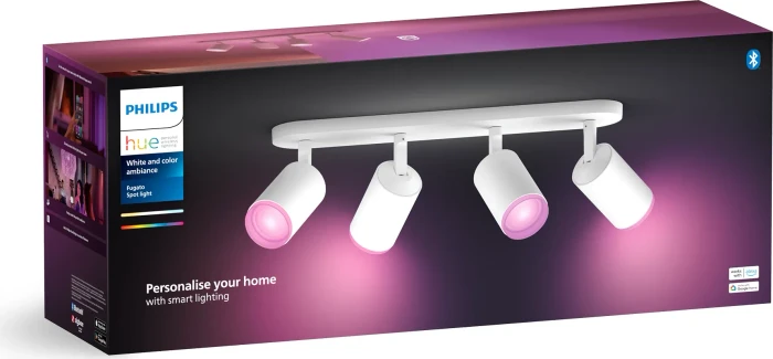 Philips Hue White and Color Ambiance Fugato Spot 4-flammig weiß