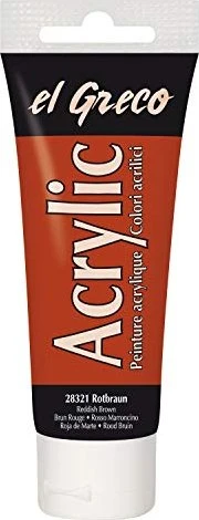 Kreul el Greco Acrylic Ink Acrylfarbe, rotbraun, 75ml