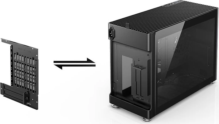 Jonsbo Jonsplus i100 Pro, schwarz, Glasfenster, Mini-ITX