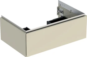 Geberit ONE Unterschrank für Waschtisch, mit einer Schublade, 75cm, sandgrau/lackiert hochglanz