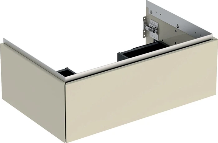 Geberit ONE Unterschrank für Waschtisch, mit einer Schublade, 75cm, sandgrau/lackiert hochglanz