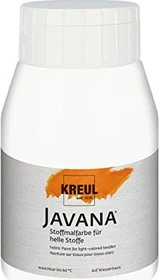 Kreul Javana Stoffmalfarbe für helle Stoffe, weiß, 500ml