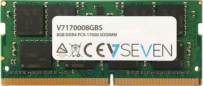 V7 SO-DIMM 8GB, DDR4-2133, CL15-15-15, 1R