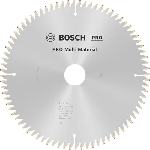 Bosch Professional Multi Material Kreissägeblatt 80Z, 210x2.5x30mm, 1 Stück