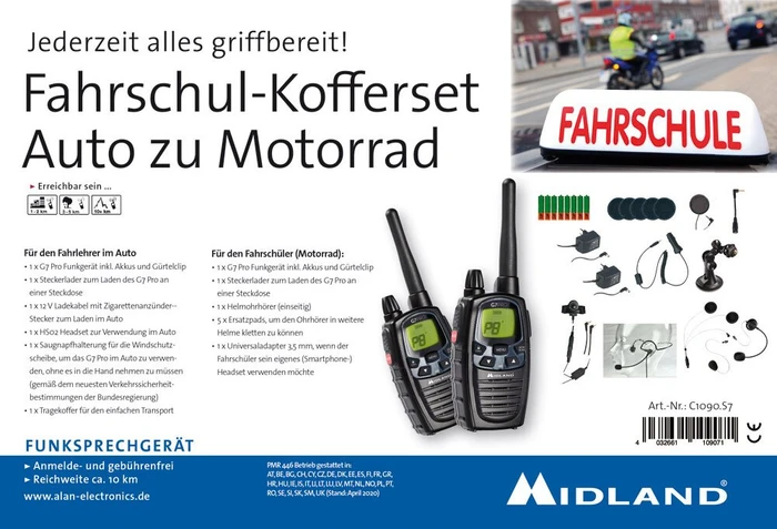 Midland G7 Pro Car to Bike Set