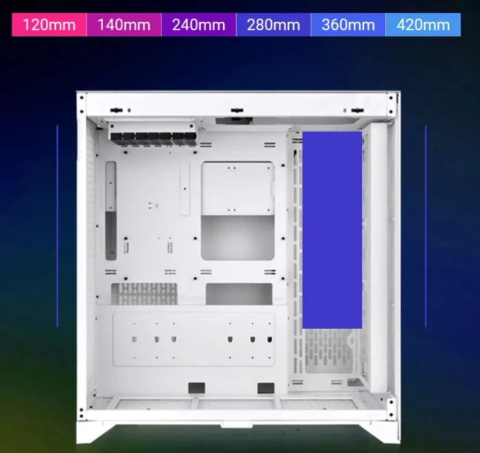 Thermaltake CTE E600 MX Snow, weiß, Glasfenster