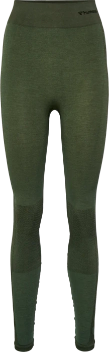 hummel CLEA Seamless Tight Hose lang climbing ivy (Damen)
